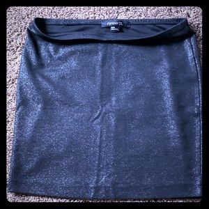 Black shimmer skirt